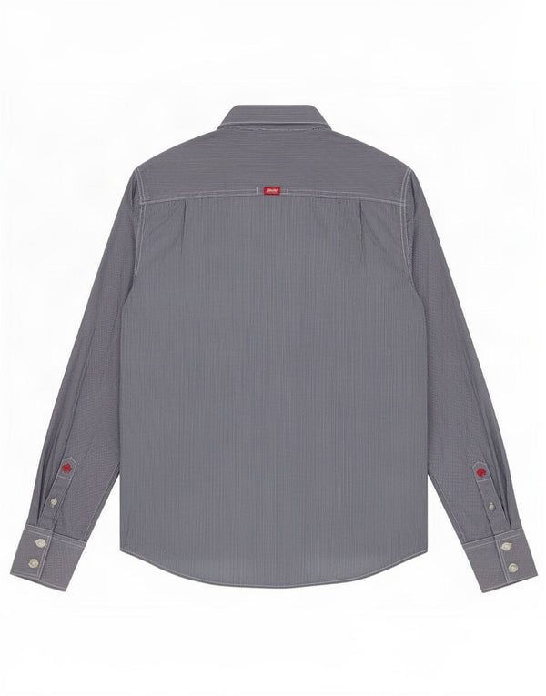 Camisa Superdry para hombre Algodón a rayas azul marino mediano