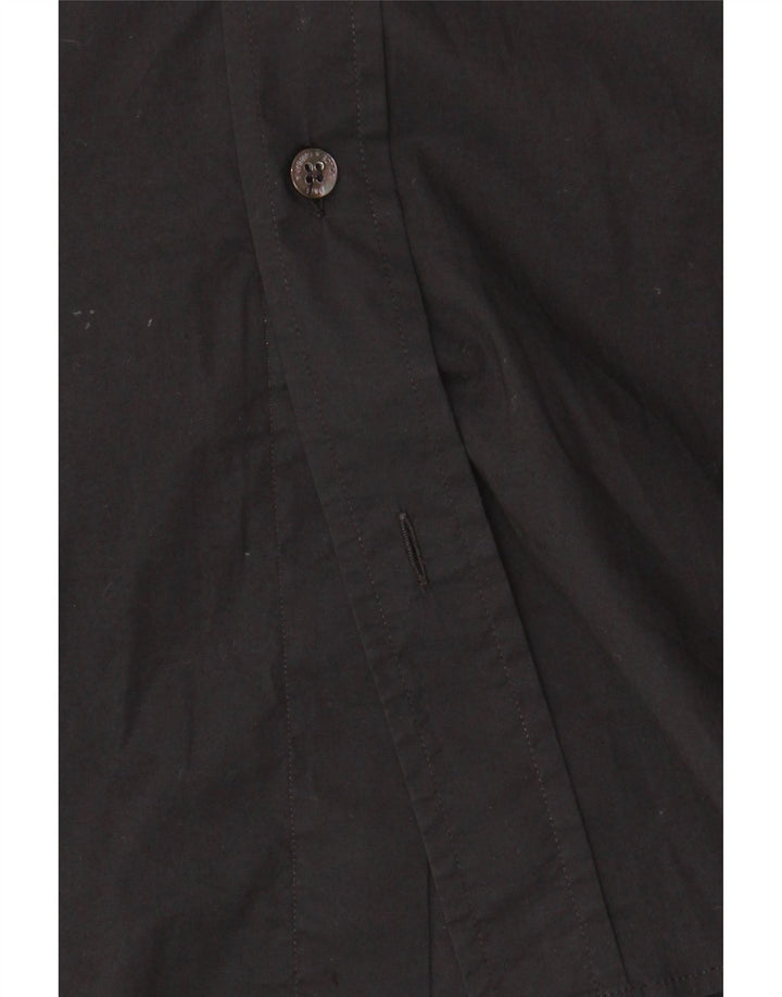 Dolce & Gabbana Camisa Slim Hombre IT 48 Mediana Algodón Negro