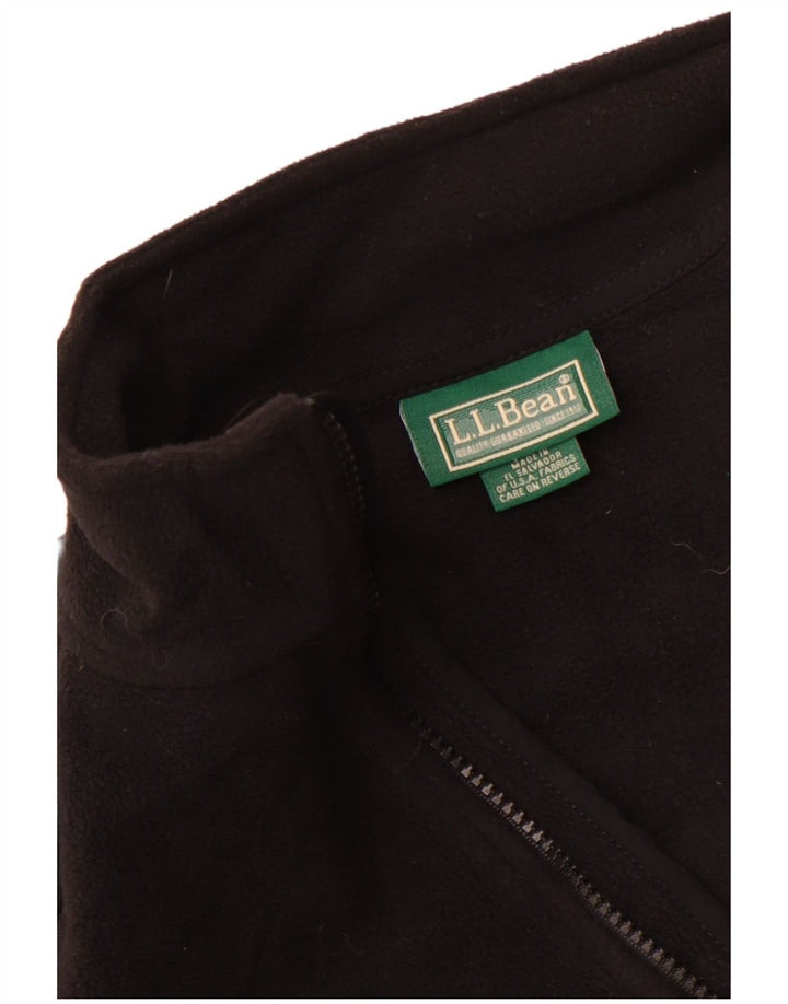 L.L.Bean Chaleco polar para hombre UK 36 Small Poliéster negro