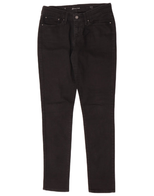 Levi's Vaqueros ajustados de talle medio Demi Curve para mujer W28 L32 Algodón negro