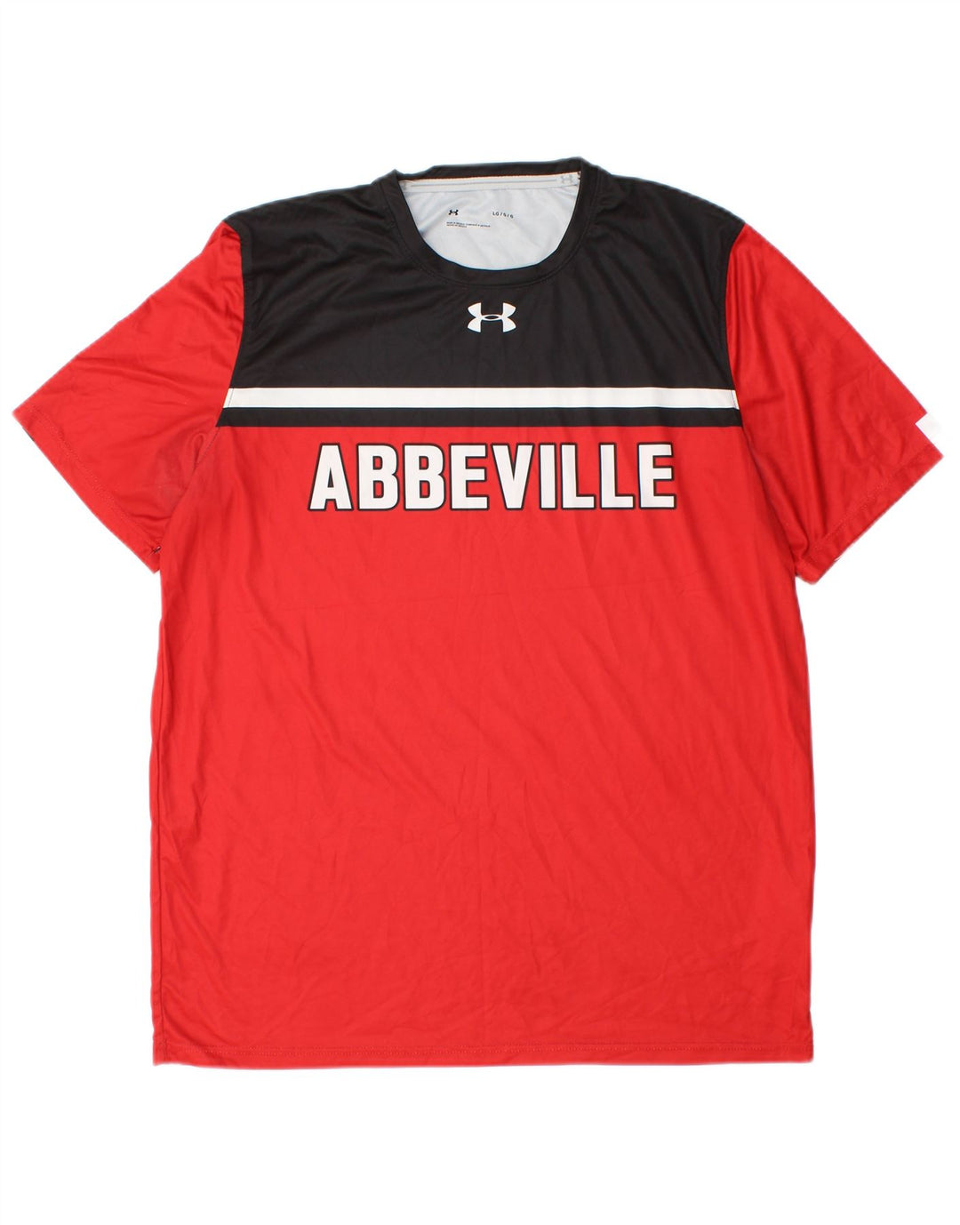 UNDER ARMOUR Camiseta gráfica para hombre Top grande rojo color block Poliéster
