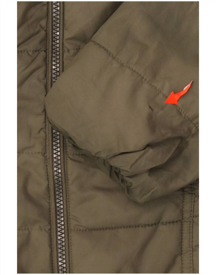 MARKS & SPENCER Chaqueta acolchada para mujer UK 40 Grande Poliéster caqui