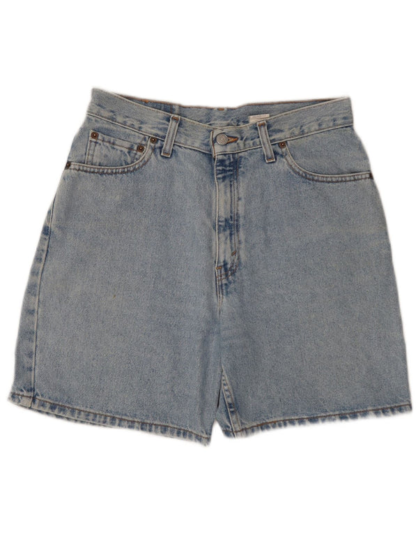 Levi's 550 pantalones cortos de mezclilla de cintura alta y ajuste relajado para mujer US 10 grande W30 azul