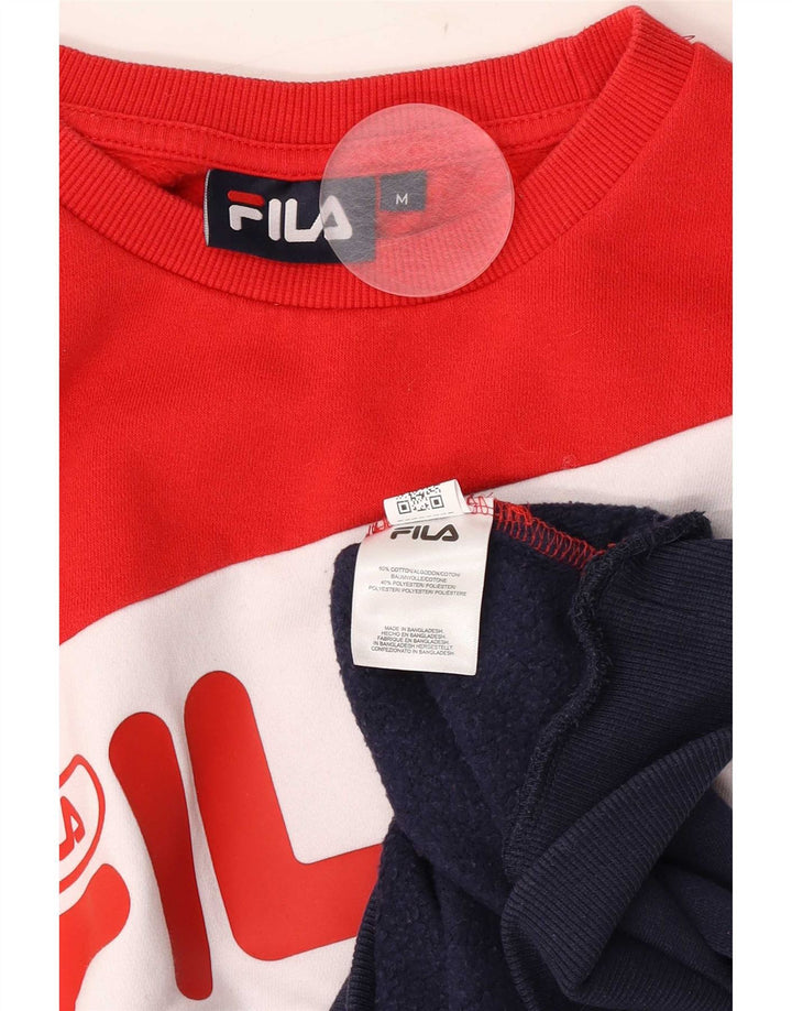 Fila Hombre Graphic Sudadera Jumper Medium Multicolor Colorblock Algodón