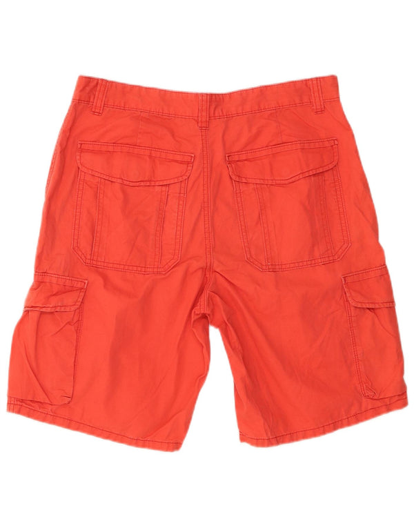 Marks & Spencer Pantalones cortos tipo cargo para hombre W32 Algodón rojo mediano