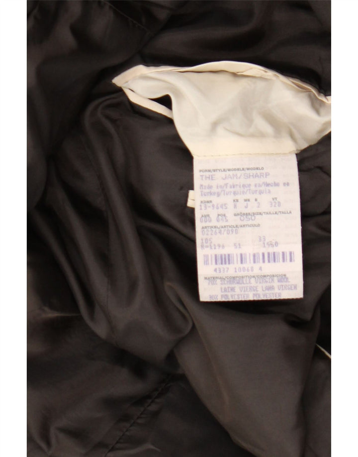 Hugo Boss Chaqueta tipo blazer con 2 botones para hombre IT 50 Large Lana virgen marrón
