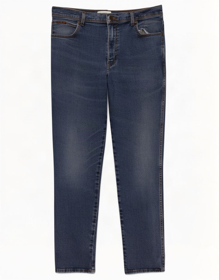 Wrangler Vaqueros rectos Texas para hombre W38 L32 Algodón azul