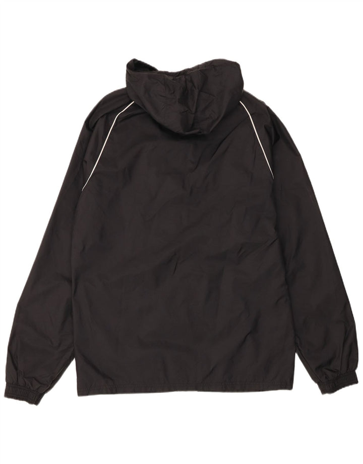 Adidas Chaqueta impermeable con capucha para hombre UK 36 Small Black Nylon