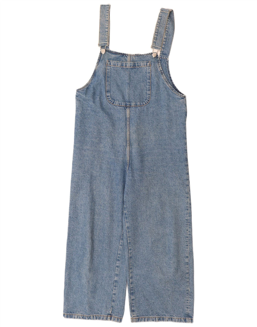 Zara Mujer Denim Mono UK 12 Algodón Azul Medio