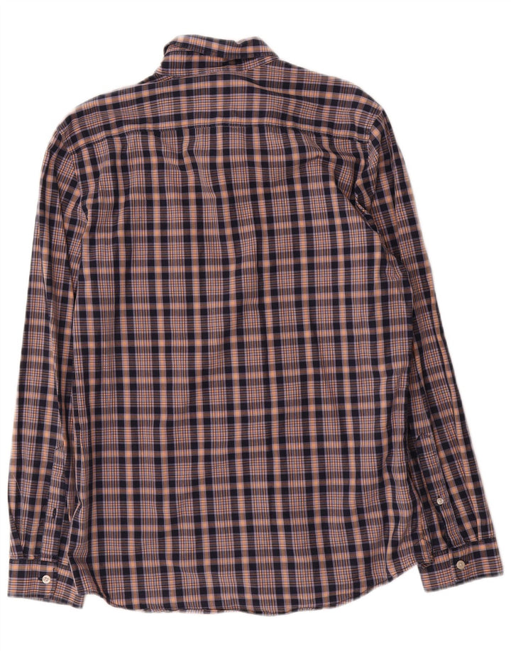 Camisa Jack Wills Hombre De Corte Clásico De Algodón A Cuadros Azul Medio