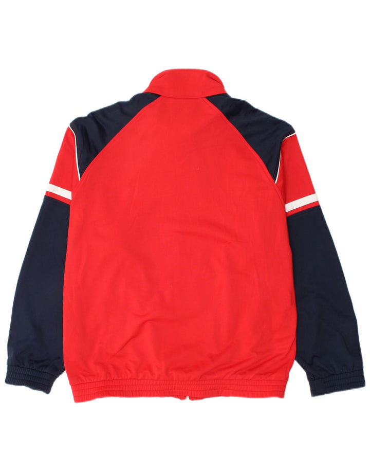 LOTTO Chaqueta superior de chándal para hombre ES 38/40 Medio Rojo Colorblock Poliéster