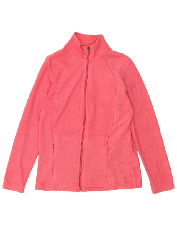 Marks & Spencer Chaqueta polar para mujer UK 10 Small Pink Poliéster