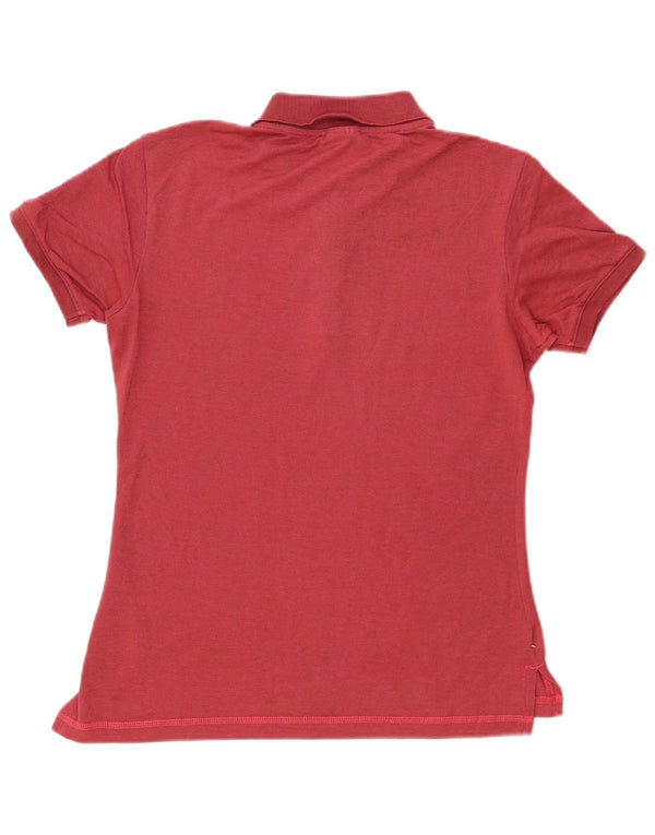 Champion Polo Mujer UK 12 Mediano Rojo Algodón
