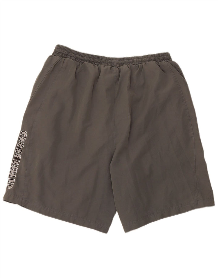 Pantalones cortos deportivos Umbro para hombre poliéster gris grande
