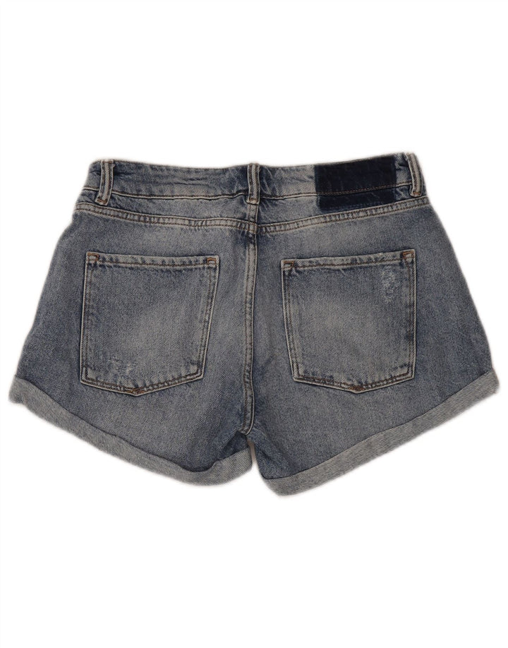 Pantalones Cortos De Mezclilla Desgastados Mujer All Saints W30 Algodón Azul Medio