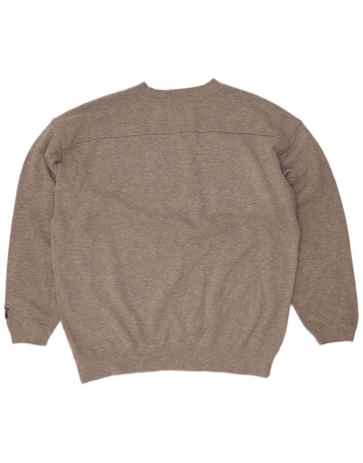 Starter Hombre New Maxico State Graphic Sudadera Jumper Grande Gris Moteado