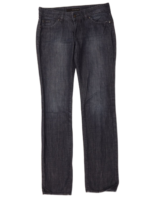 Vaqueros ajustados para mujer Calvin Klein W28 L34 Algodón azul marino
