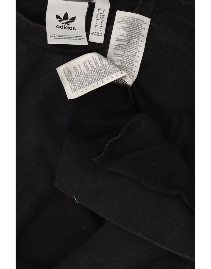 Adidas Hombre Sudadera Jumper Small Negro Colorblock Algodón