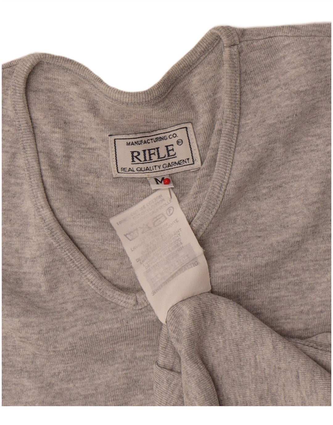Rifle Chaleco para mujer Top UK 14 Algodón moteado gris medio