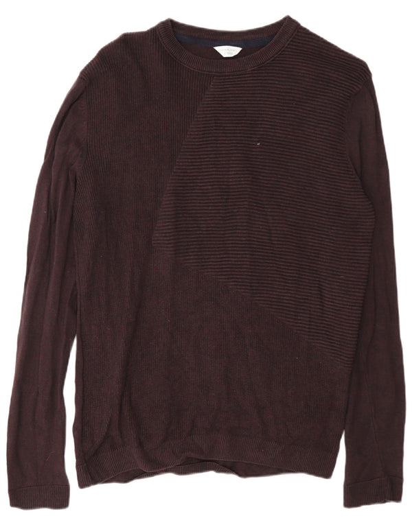 Jack & Jones Hombre Core Regular Fit Jersey tipo jersey con cuello barco Borgoña medio