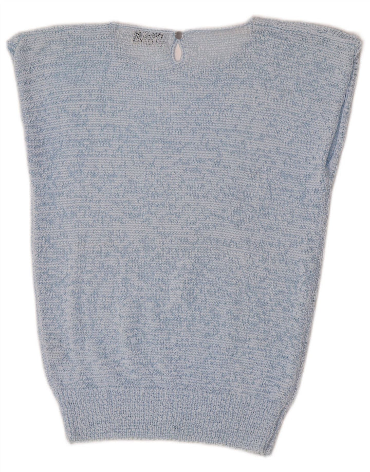 J.J. Browne Camiseta sin mangas para mujer EU 42 Poliéster moteado azul grande