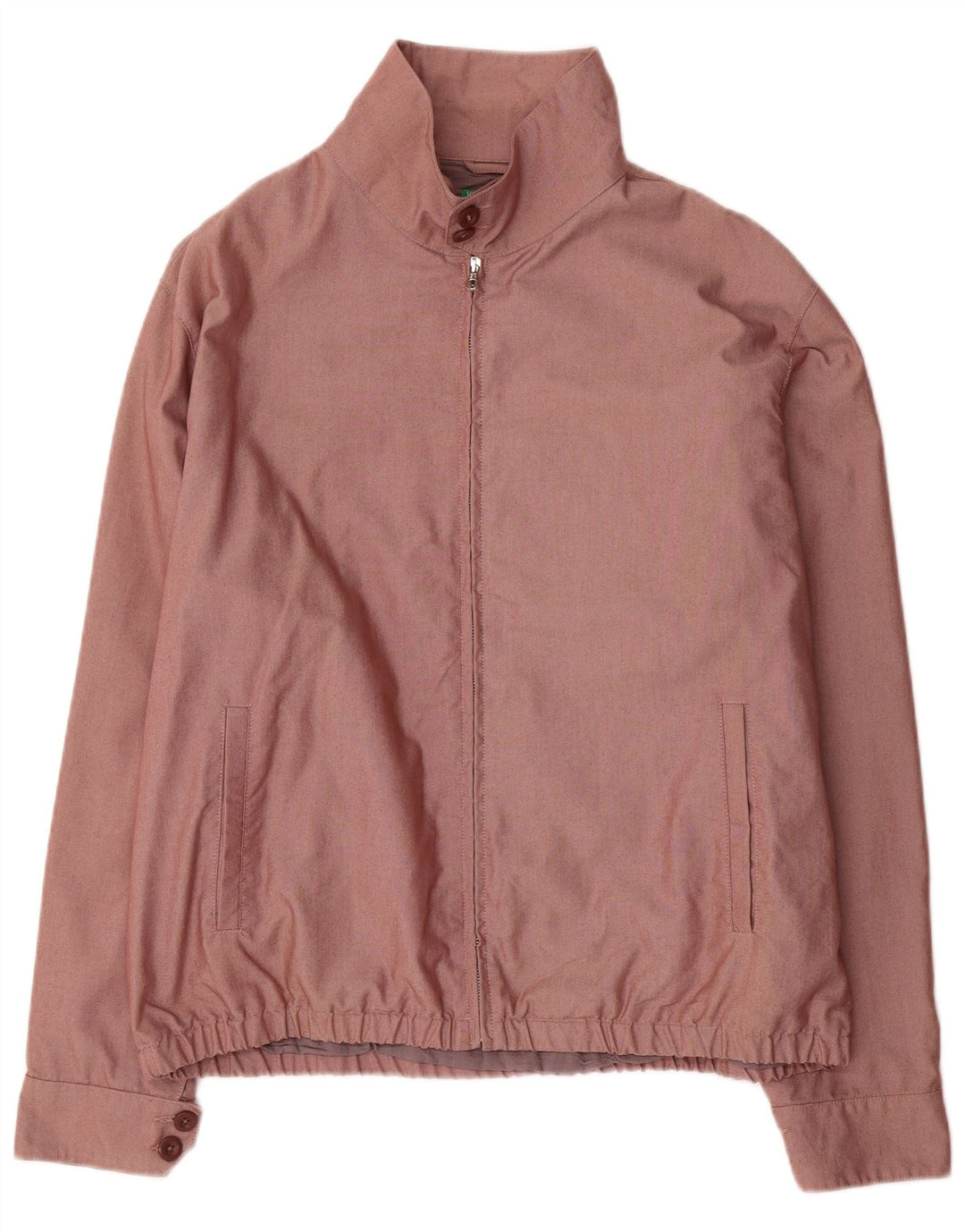 Benetton Cazadora Bomber Hombre ES 42 XL Algodón Marrón