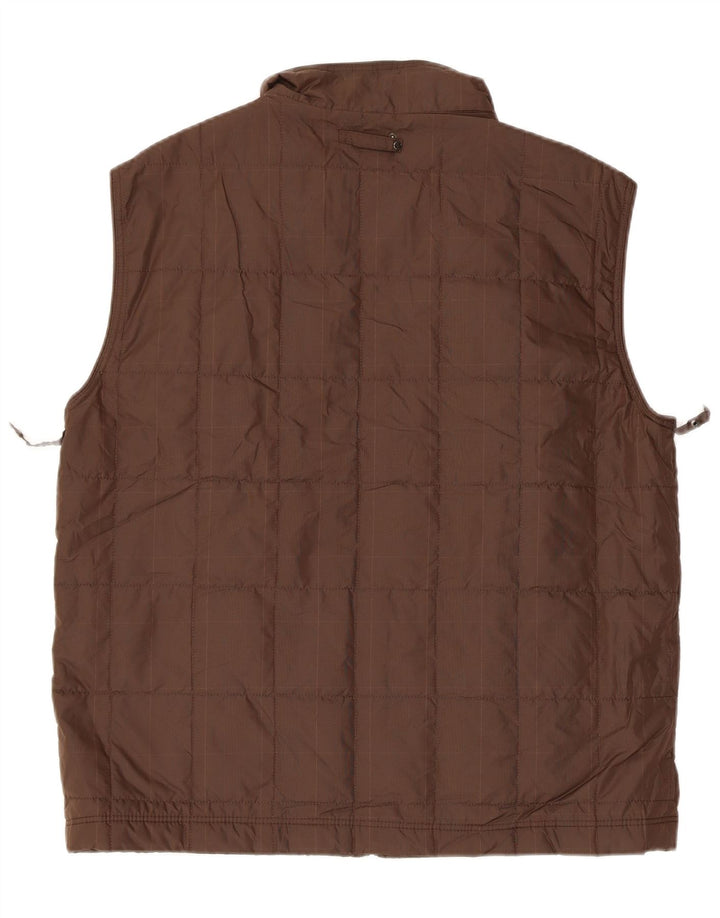 MASSIMO DUTTI Chaleco acolchado para hombre UK 40 Large Marrón