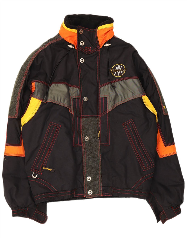 Volkl Chaqueta de esquí estampada para hombre IT 48 Medium Black Colourblock Nylon