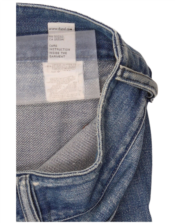 Diesel Mujer Vaqueros Bootcut Desgastados W26 L32 Algodón Azul