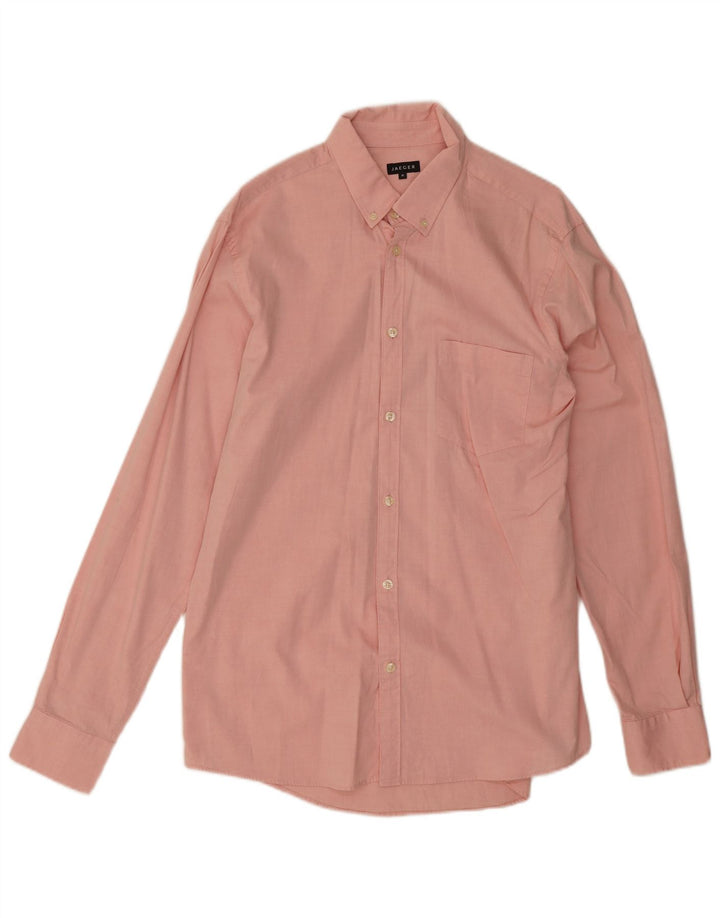 Camisa Jaeger Hombre Algodón Rosa Medio
