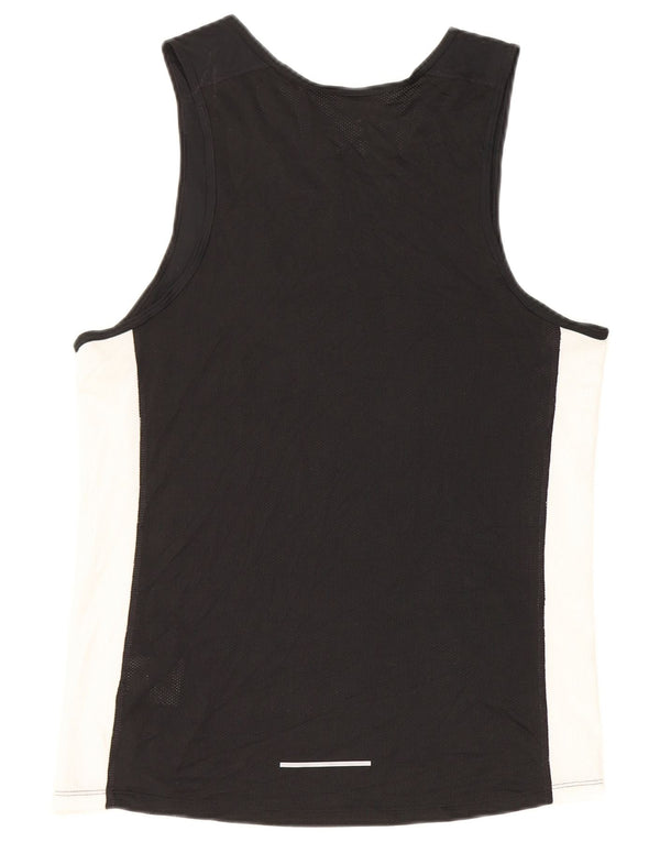 Camiseta sin mangas con gráfico Dri Fit para hombre Nike Poliéster color block en negro mediano