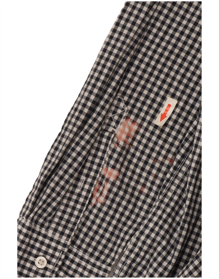 Timberland Camisa de corte regular para hombre de algodón a cuadros azul marino grande