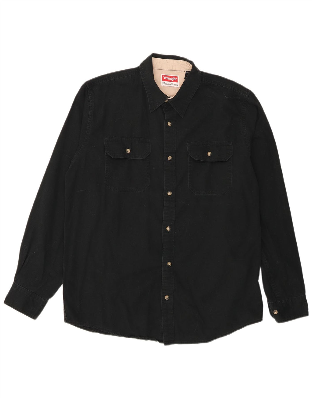 Camisa Wrangler Hombre Algodón Mediano Negro