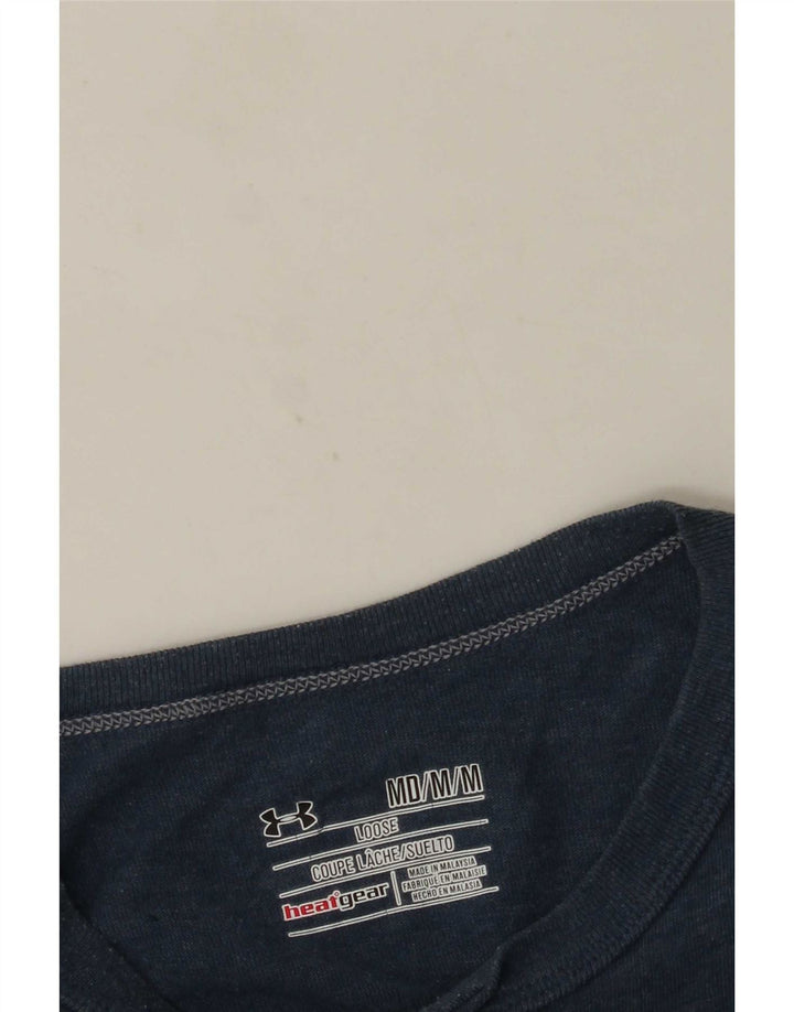 Under Armour Hombre Heat Gear Top Manga Larga Azul Medio
