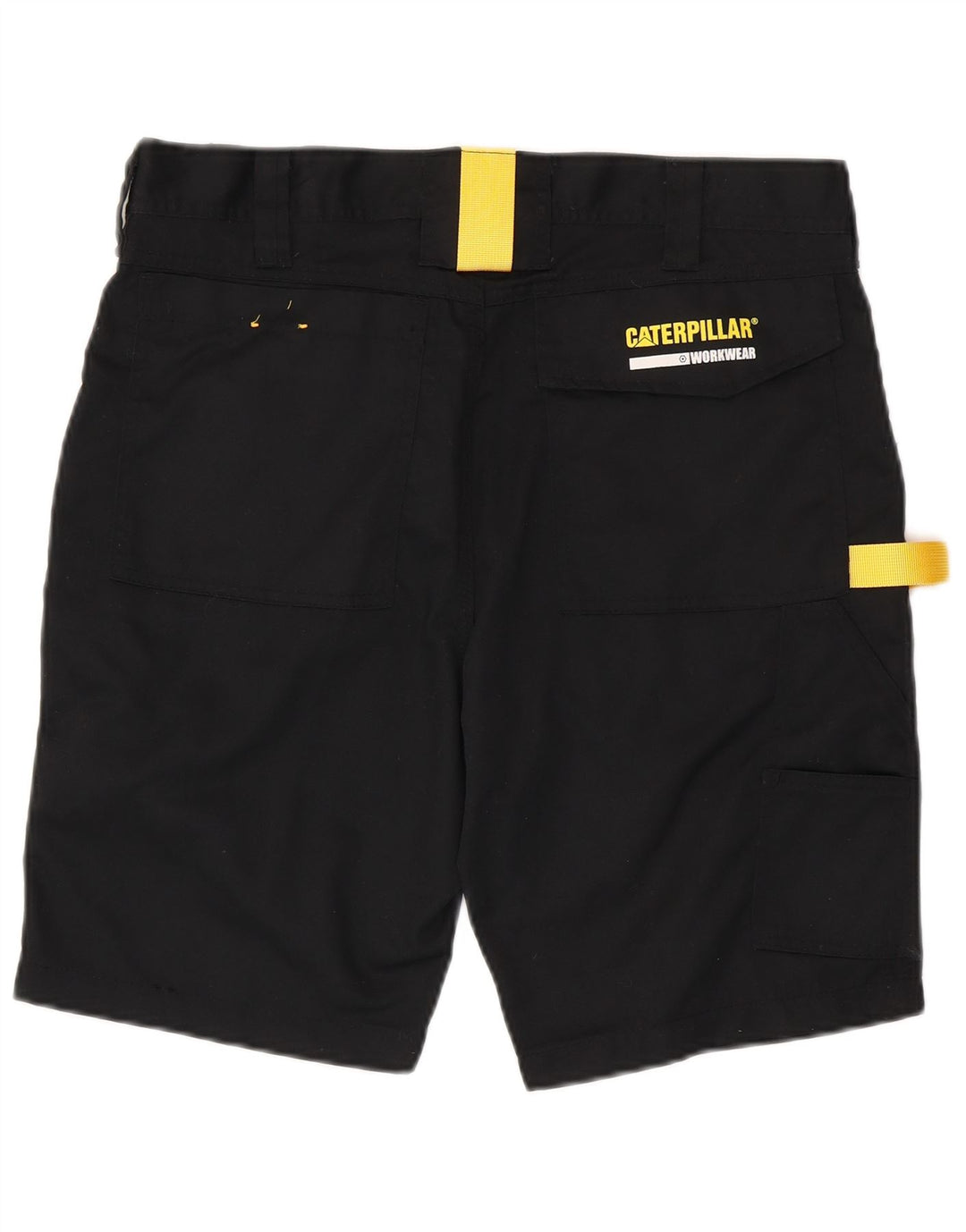 CATERPILLAR Pantalones cortos cargo para hombre W34 Poliéster negro grande