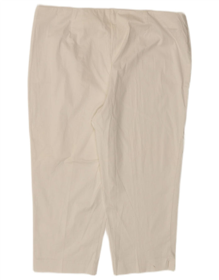 MARKS & SPENCER Pantalones capri para mujer W38 L21 Blanco