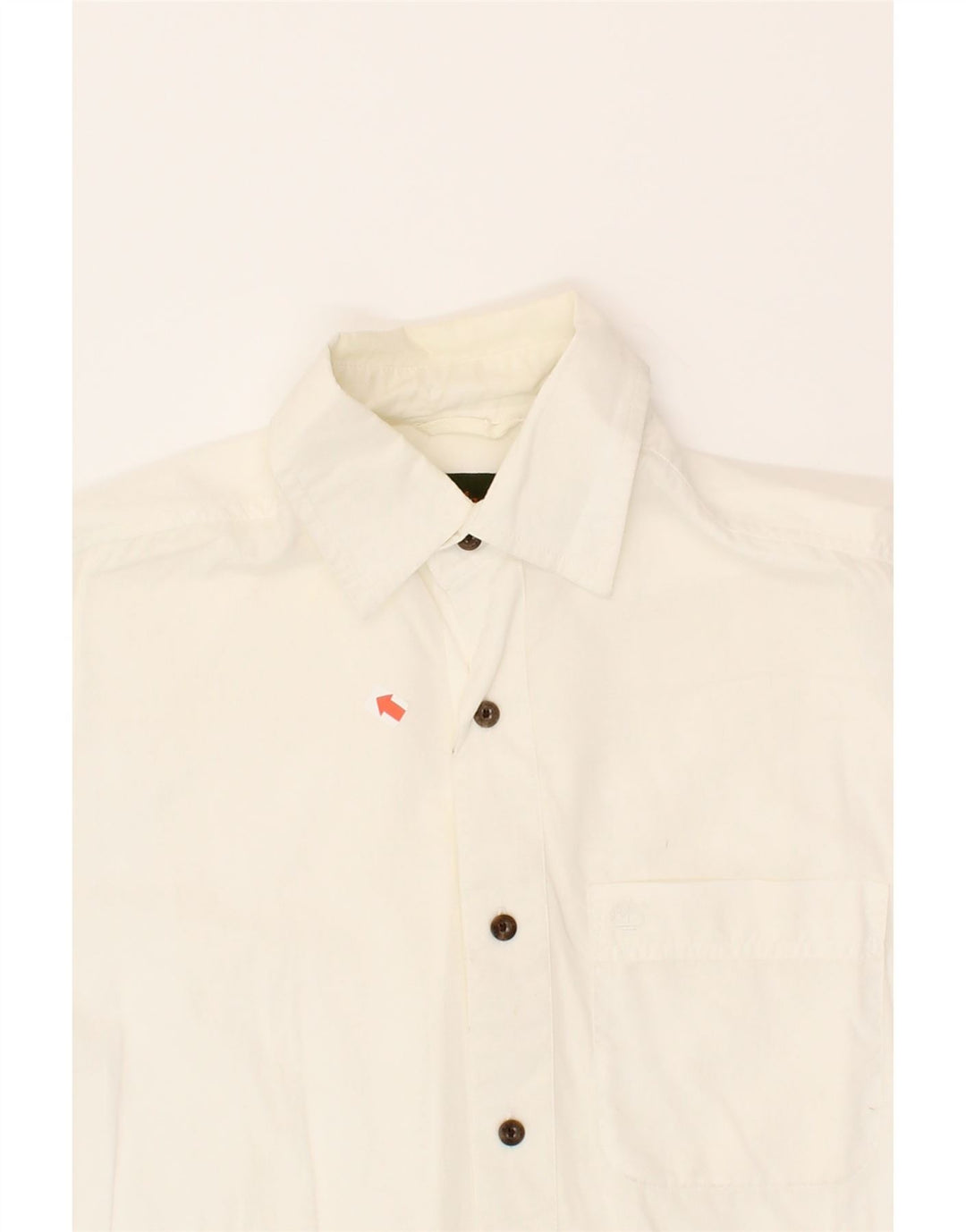 TIMBERLAND Mens Short Sleeve Shirt XS White Cotton Vintage Timberland and Second-Hand Timberland from Messina Hembry 