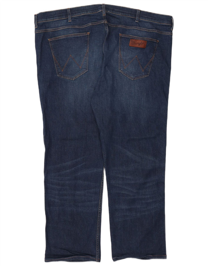 Vaqueros Wrangler Hombre Rectos W47 L28 Azul Marino