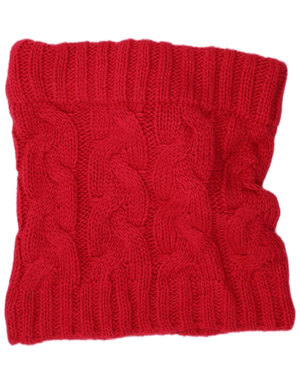 Superdry Mujer Knit Snood Bufanda Talla Única Rosa Acrílico Invierno