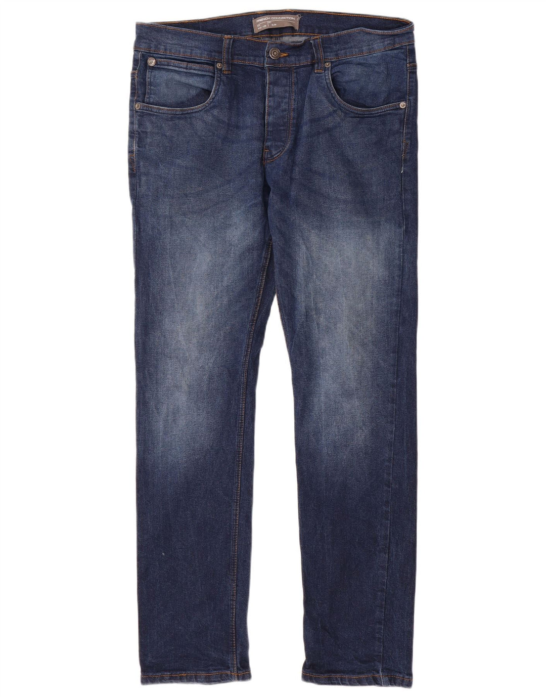 FRENCH CONNECTION Vaqueros ajustados para hombre W36 L32 Algodón azul