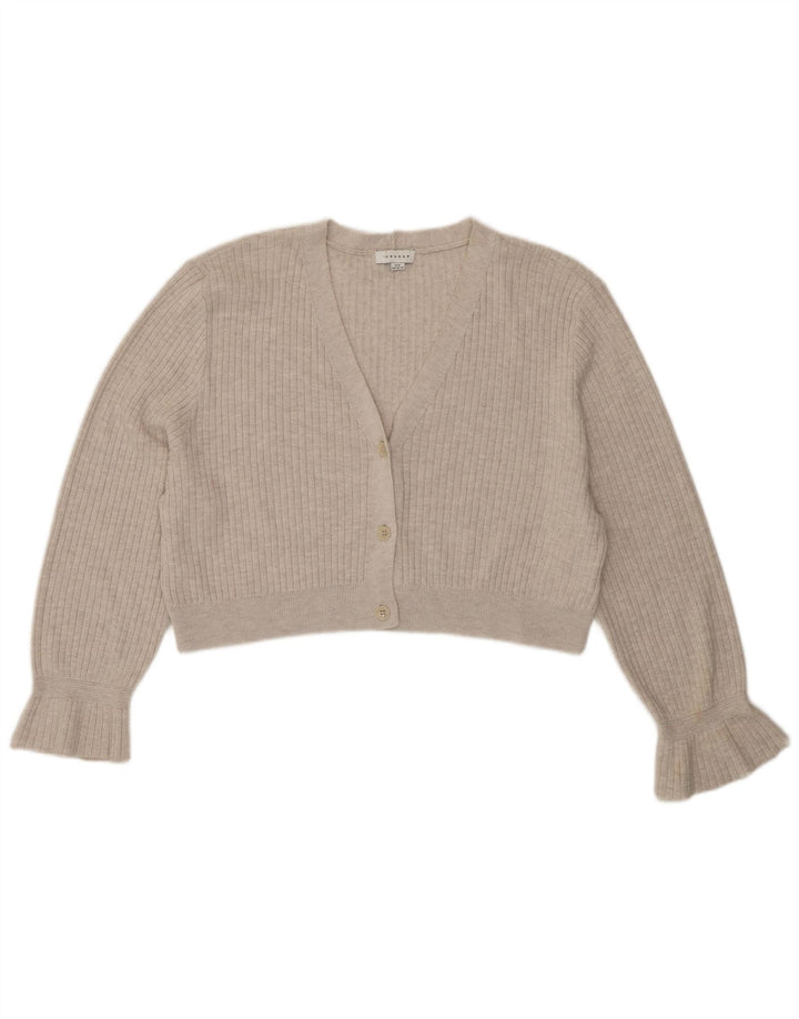 Topshop Suéter tipo cárdigan extragrande para mujer UK 40 Poliéster gris medio