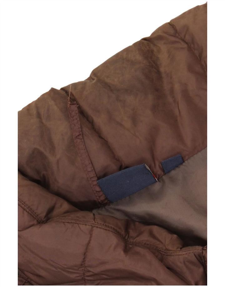 ELLESSE Chaqueta acolchada para hombre ES 42 XL Marrón Poliamida