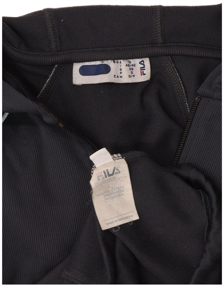 Fila Sudadera con capucha y cremallera para mujer IT 40/42 Small Azul marino Poliéster