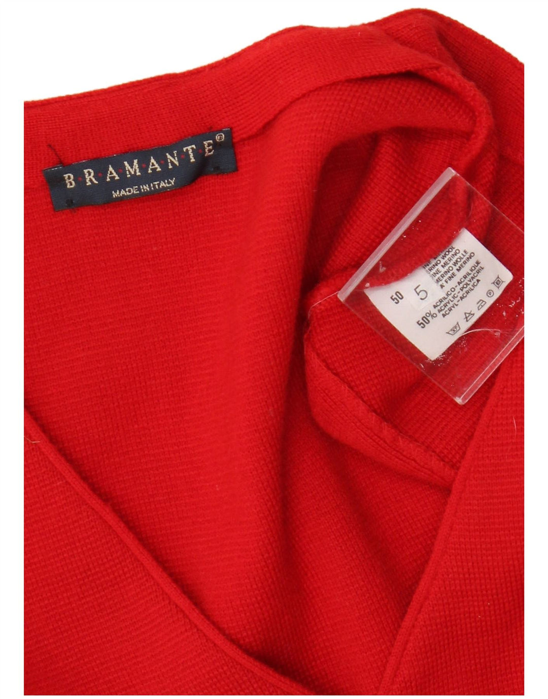 Chaleco Bramante Hombre Lana Merino Rojo Medio