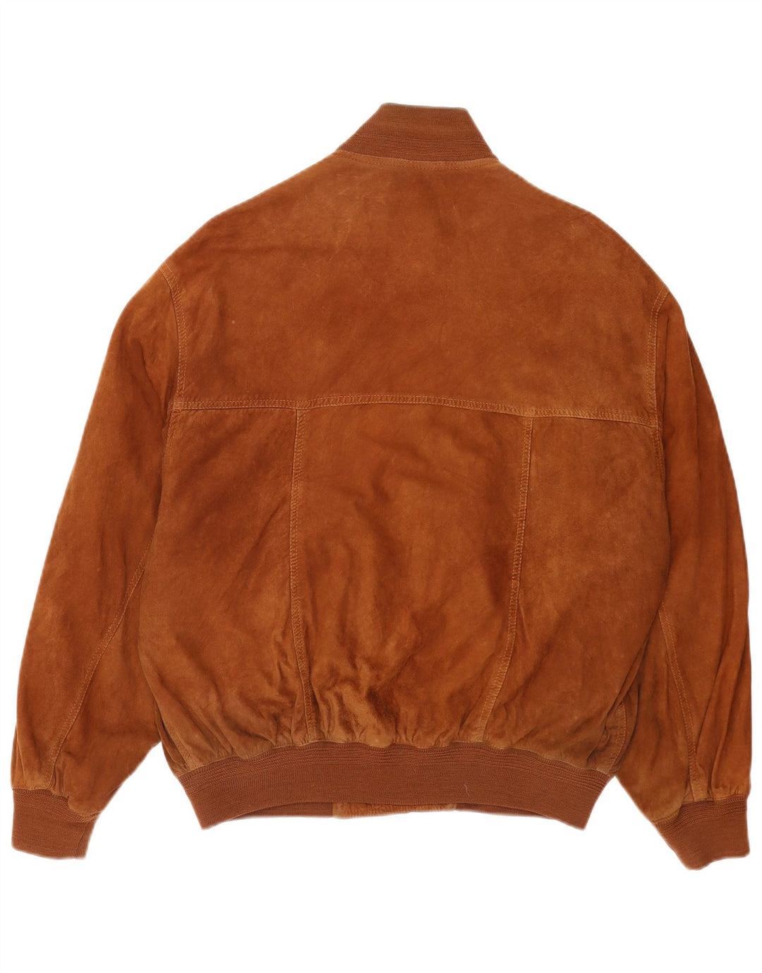 Vintage hombres ante bomber chaqueta EU 50 cuero marrón grande