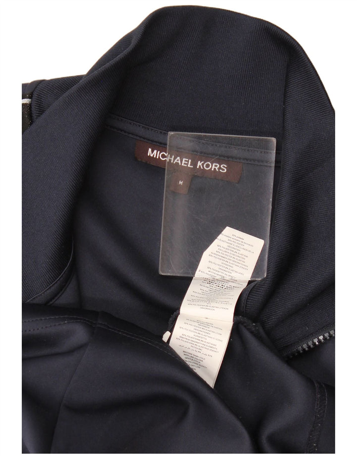 Michael Kors Chaqueta superior de chándal con gráfico para hombre Poliéster azul marino mediano