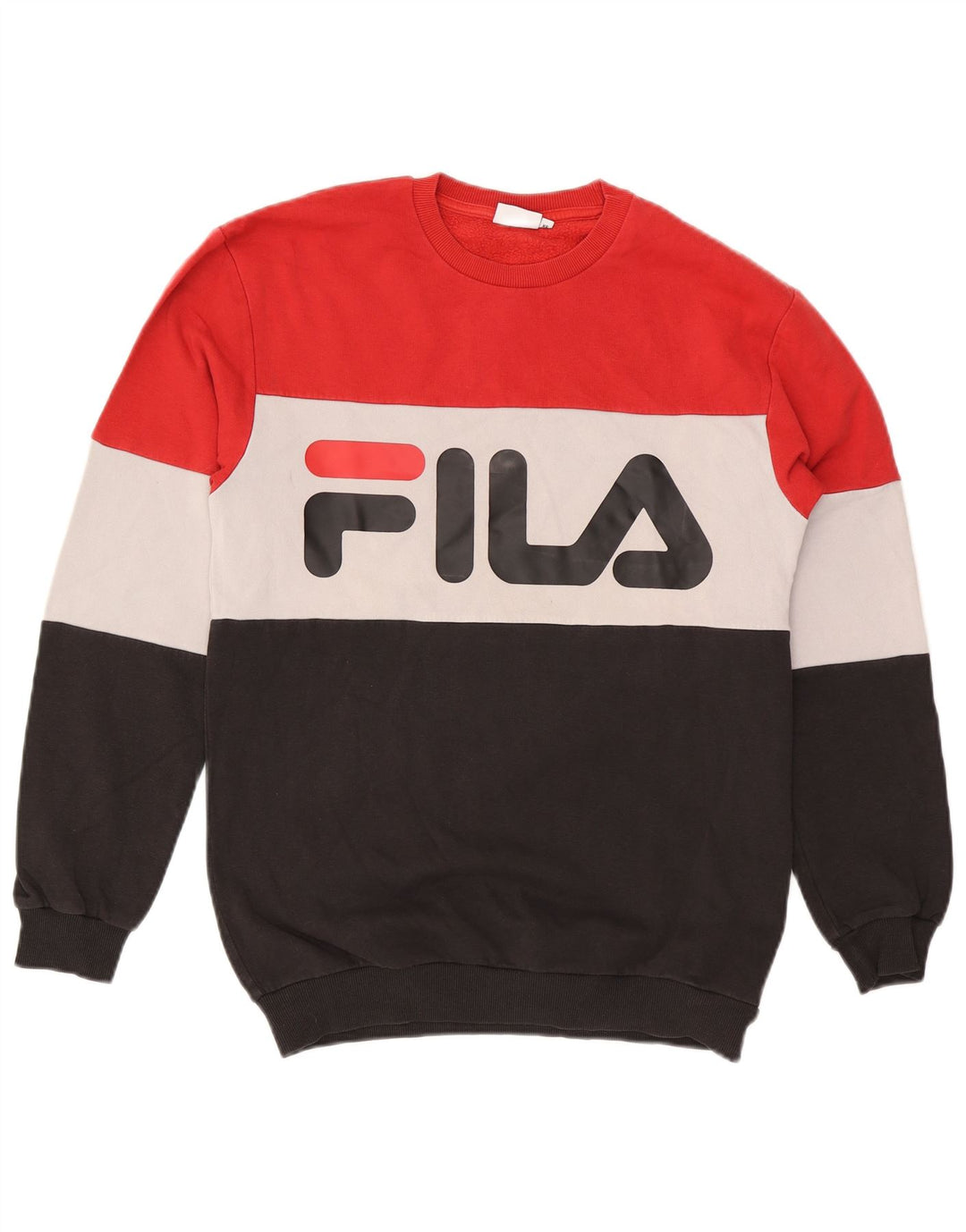 Fila Sudadera gráfica para hombre Jumper XS Algodón multicolor con bloques de color