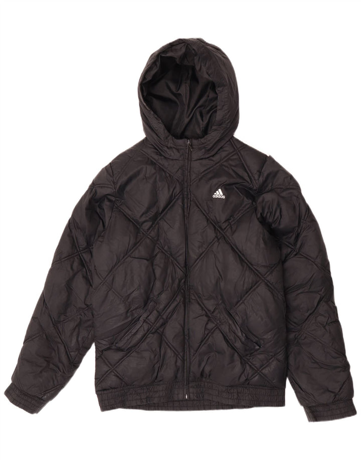 Adidas Chaqueta acolchada con capucha para niño 15-16 años Nylon negro