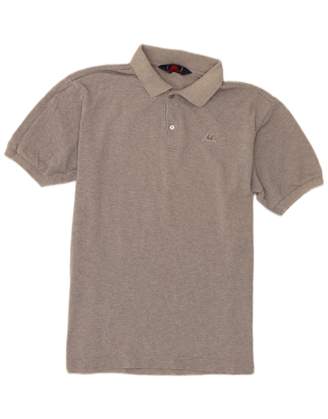 Kappa Polo Hombre Grande Gris Moteado