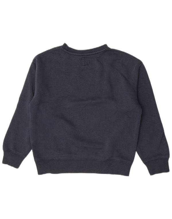 Zara Boys Graphic Sudadera Jumper 11-12 Años Azul Marino Algodón